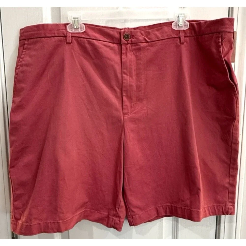 IZOD SALTWATER Salmon Stretch Washed Chino Shorts Men's 44W Beach Travel 9.5